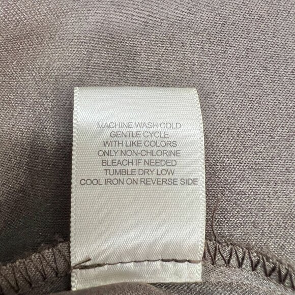 Christopher & Banks Brown Faux Suede A-Line Skirt Size 10 Machine Wash - Picture 5 of 7